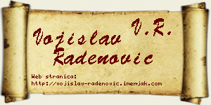 Vojislav Radenović vizit kartica